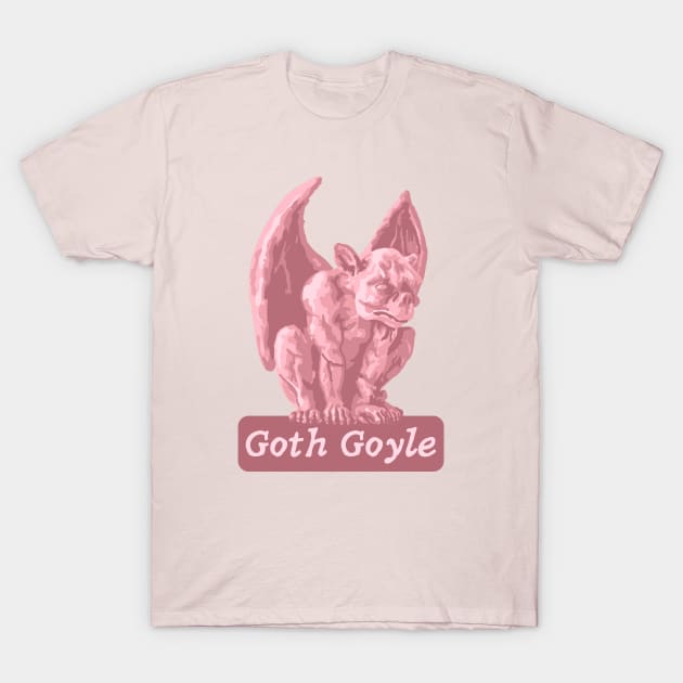 Pink Goth Goyle T-Shirt by Slightly Unhinged